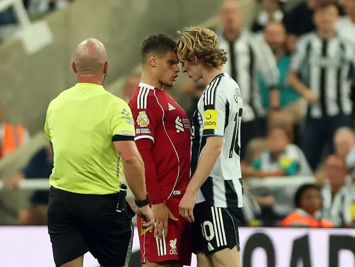 Soccer-Newcastle's Gordon apologies for red card against Liverpool
