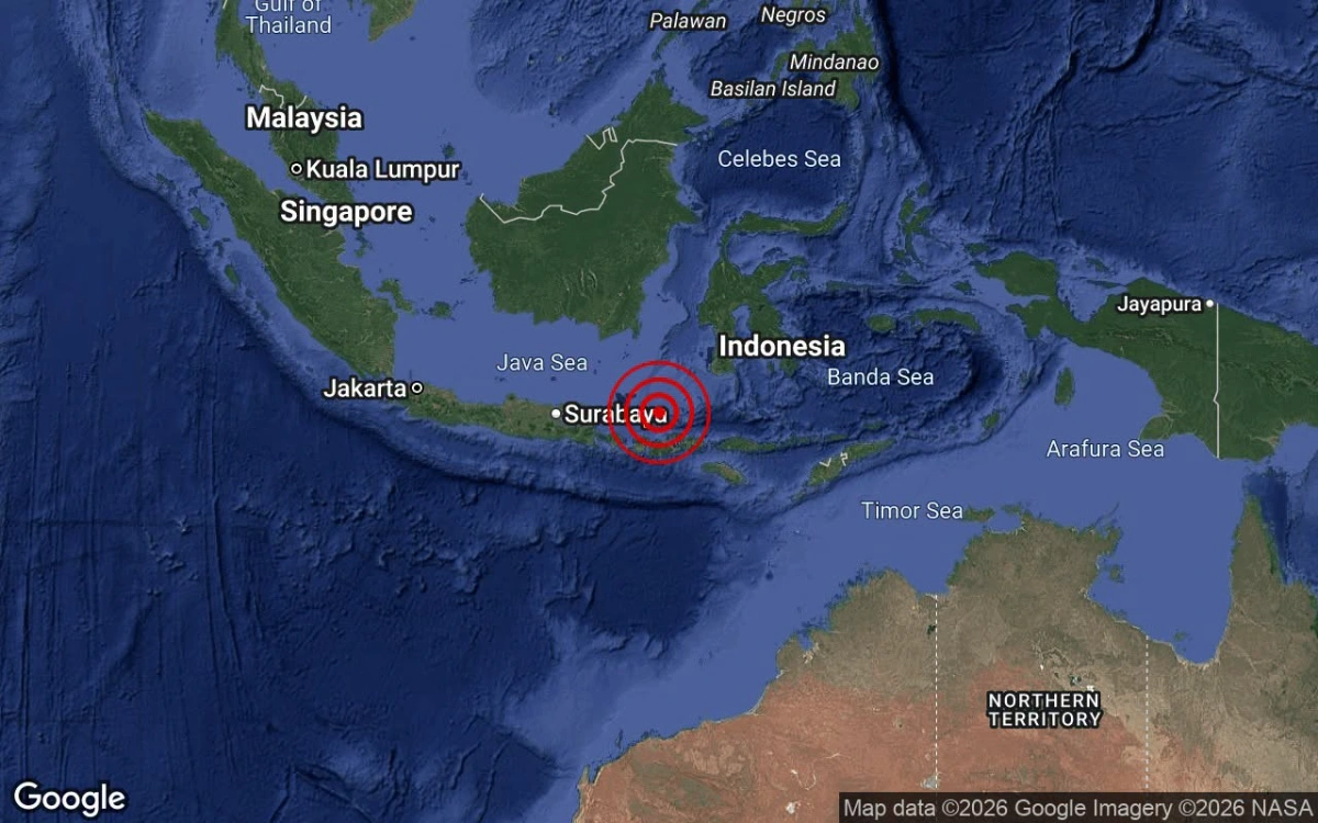 5.2 magnitude earthquake detected in Bali Sea, Indonesia