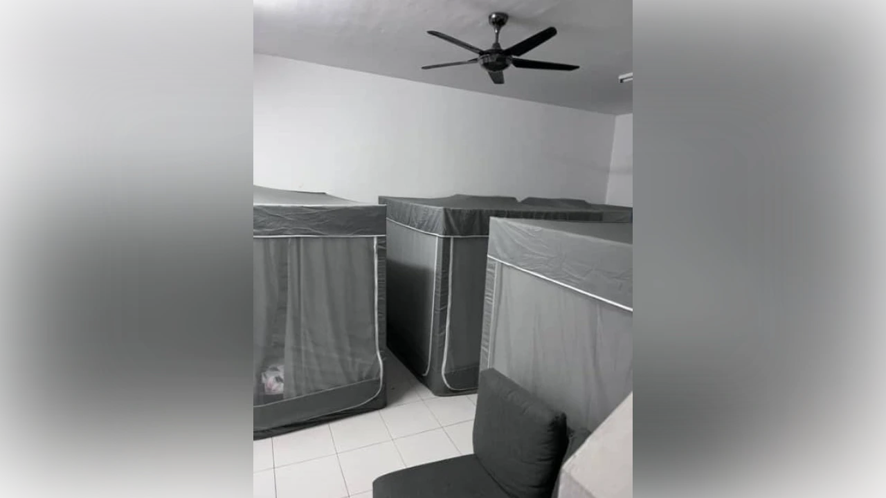 RM2,000 profit from tents? Landlord rents out tents for RM400 a month in residential hall
