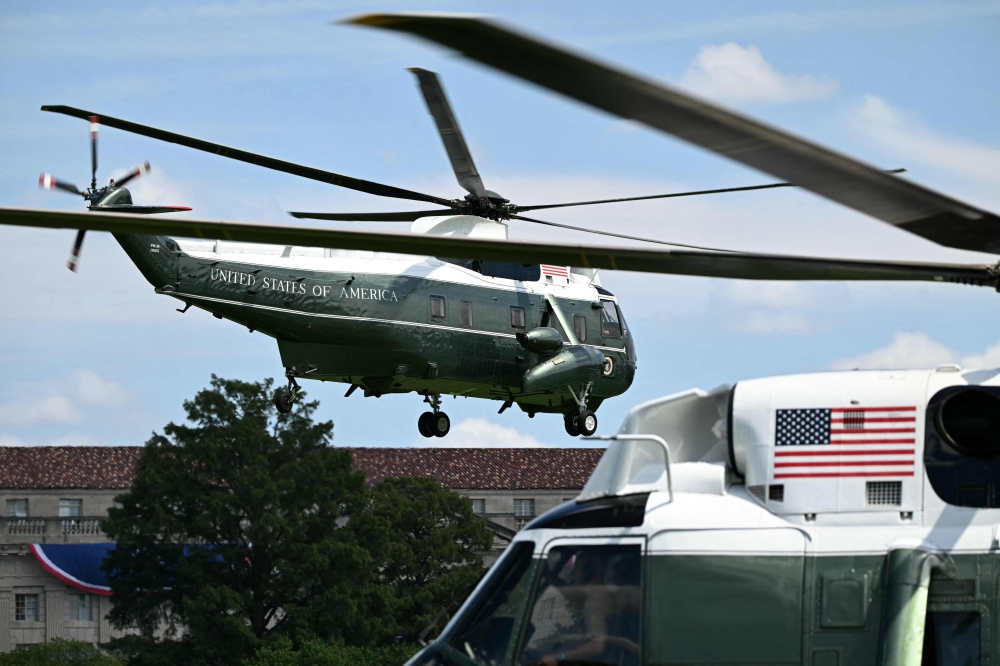 US authorities probe Trump’s Marine One helicopter for near-collision with passenger jet over