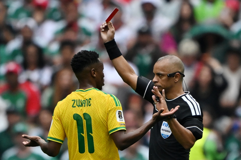 Mexico beat South Africa 2-0 in fiery World Cup opener as three players sent off