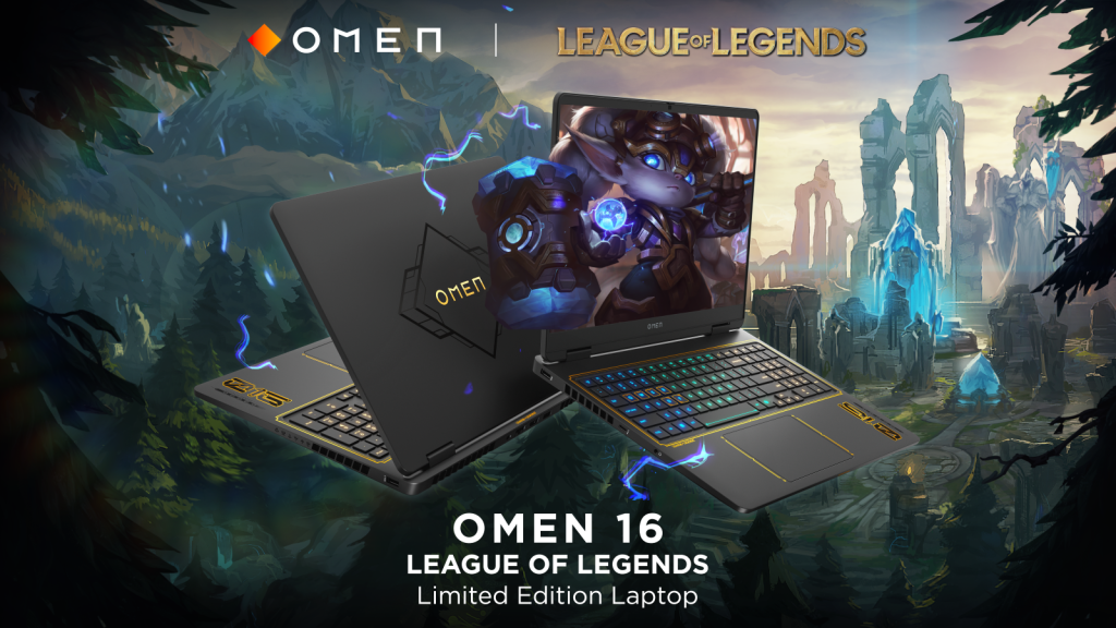 HP unveils League of Legends laptop and OMEN 25 gaming monitor